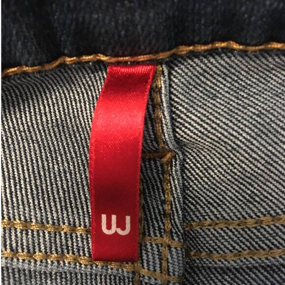 UJ 25x33 Dark Wash Skinny Fit Tapered Middle Rise Jeans, 5 Pocket Design - Picture 4 of 7